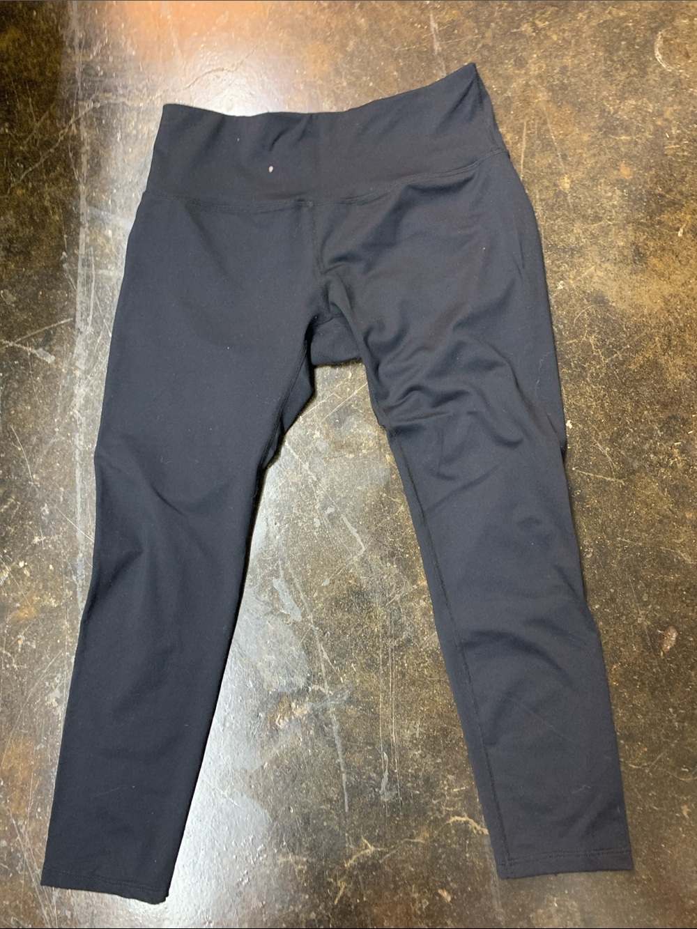 AJISAI brand workout biker shorts made of a nylon and spandex blend.